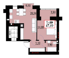 1к квартира в новобудові від забудівника (Ярковиця) в Кварталі "Левада" - 5