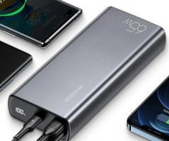 Powerbank Павербанк Usams Metal 30000mAh 65W для ноутбуків і телефонів